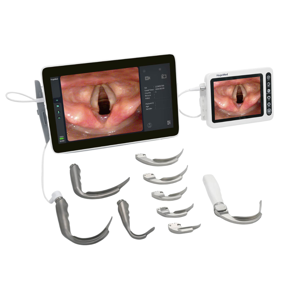 Infinium Clearvue VLXL Video Laryngoscope Surgery Center Ready with Blade Sets
