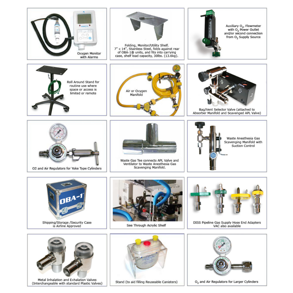 Infinium OBA-1 anesthesia machine accessories package
