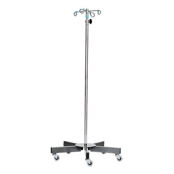 Medical Stainless Steel 5-Leg IV Pole